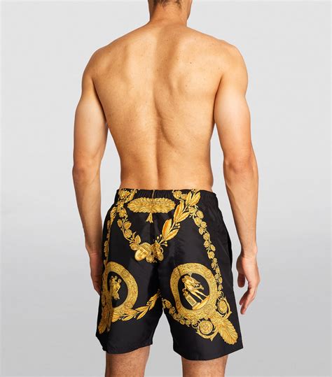 versace baroque swim shorts